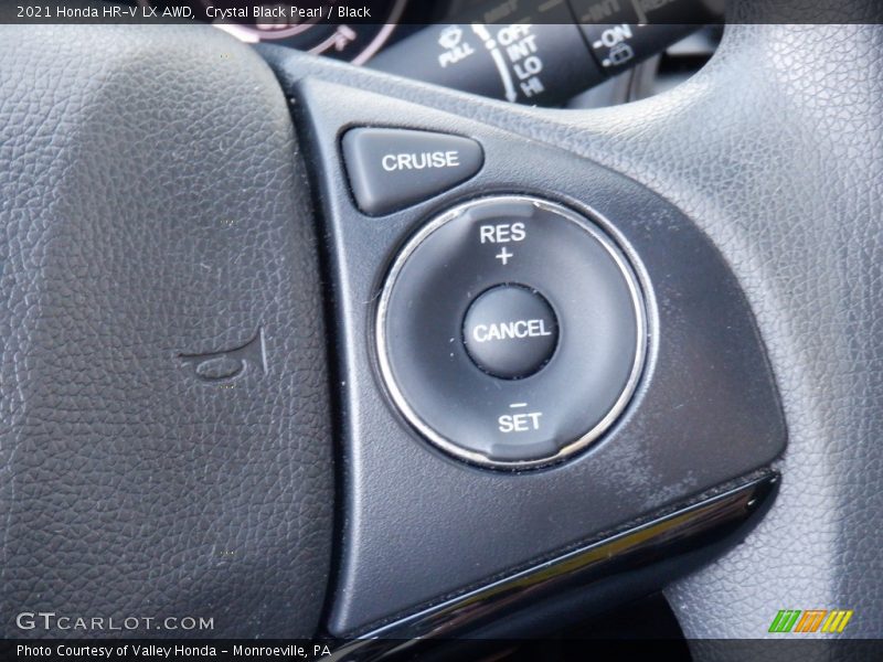 Crystal Black Pearl / Black 2021 Honda HR-V LX AWD