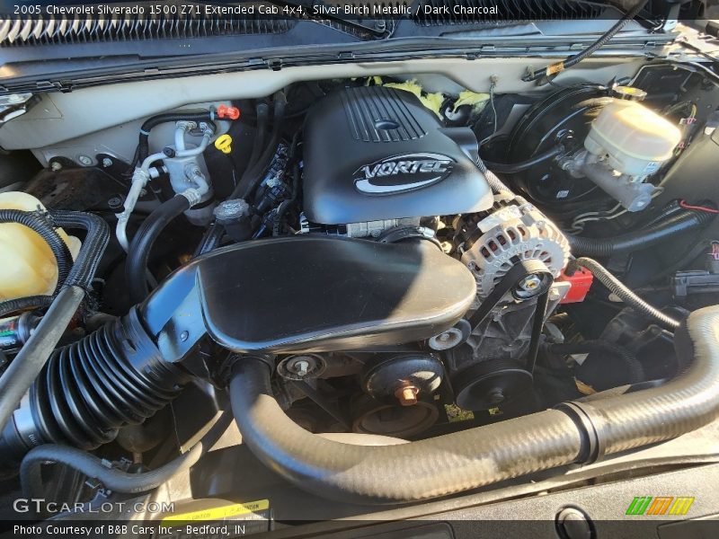 Silver Birch Metallic / Dark Charcoal 2005 Chevrolet Silverado 1500 Z71 Extended Cab 4x4