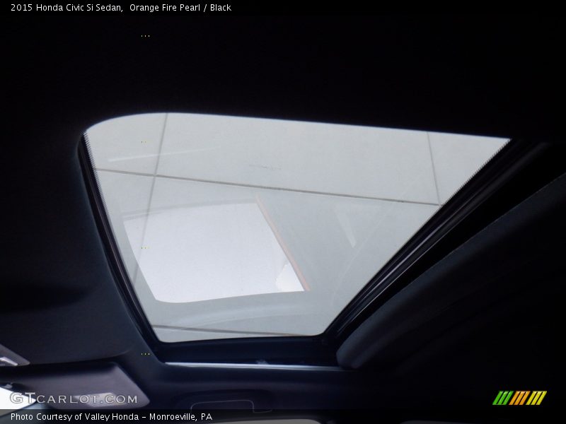 Orange Fire Pearl / Black 2015 Honda Civic Si Sedan