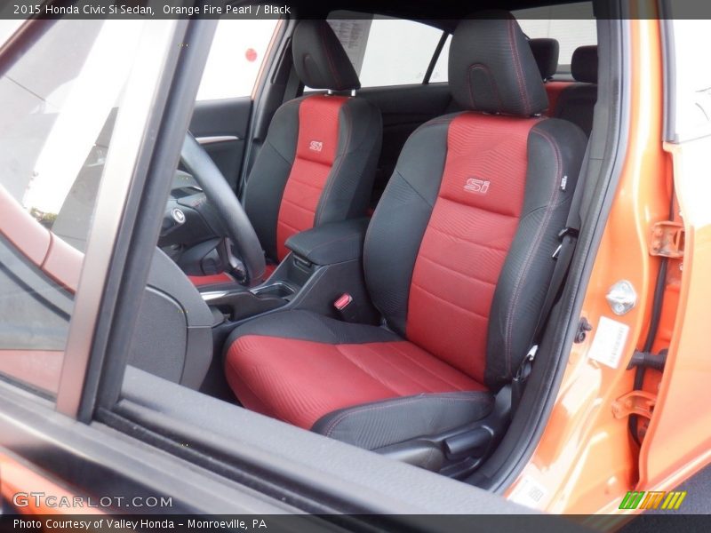 Front Seat of 2015 Civic Si Sedan