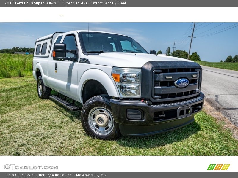 Oxford White / Steel 2015 Ford F250 Super Duty XLT Super Cab 4x4