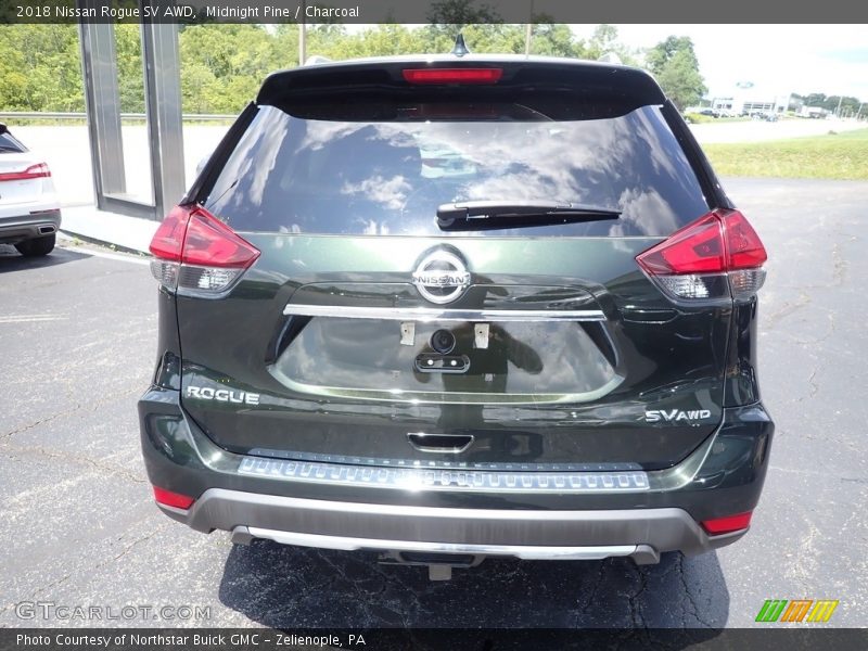Midnight Pine / Charcoal 2018 Nissan Rogue SV AWD