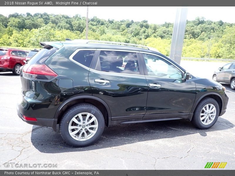 Midnight Pine / Charcoal 2018 Nissan Rogue SV AWD