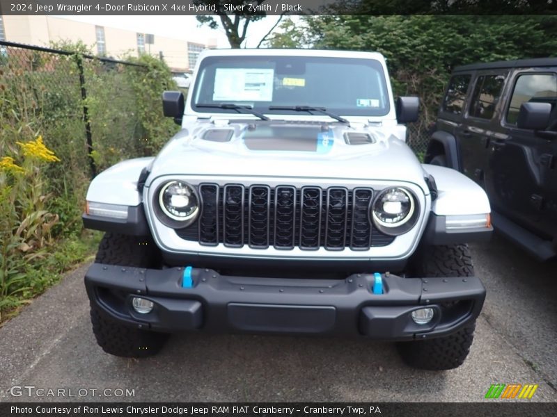 Silver Zynith / Black 2024 Jeep Wrangler 4-Door Rubicon X 4xe Hybrid