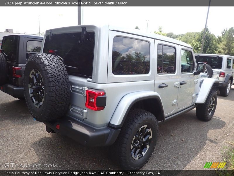 Silver Zynith / Black 2024 Jeep Wrangler 4-Door Rubicon X 4xe Hybrid
