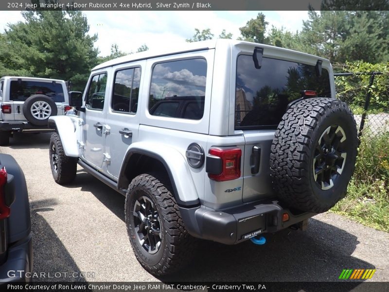 Silver Zynith / Black 2024 Jeep Wrangler 4-Door Rubicon X 4xe Hybrid
