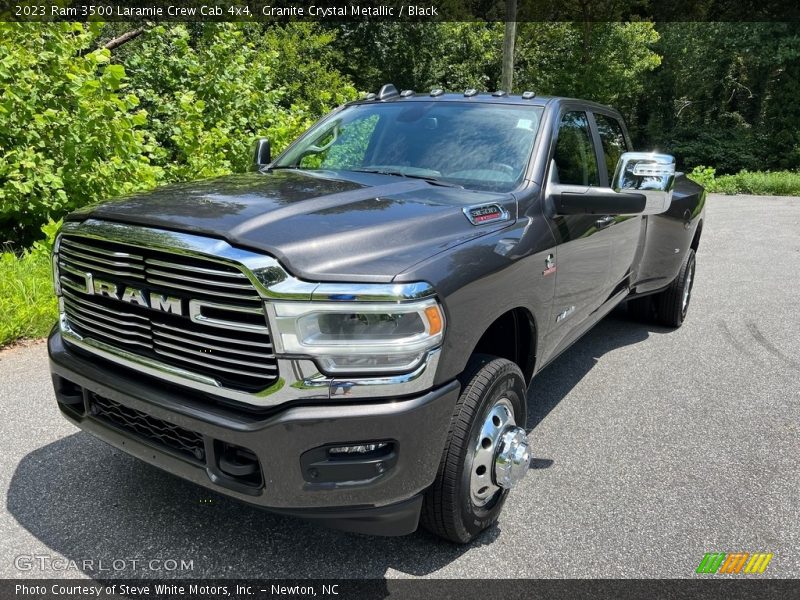 Granite Crystal Metallic / Black 2023 Ram 3500 Laramie Crew Cab 4x4