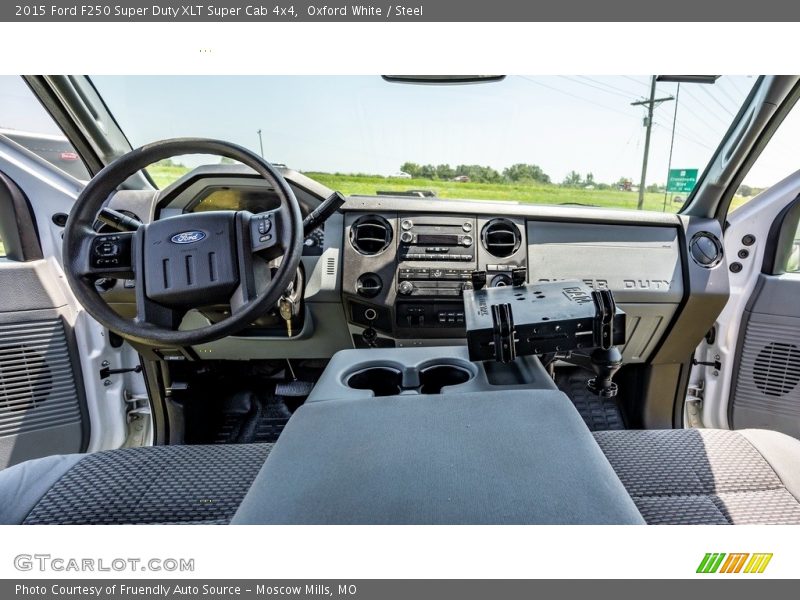 Oxford White / Steel 2015 Ford F250 Super Duty XLT Super Cab 4x4