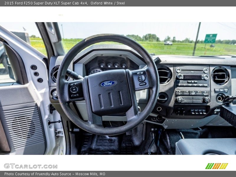 Oxford White / Steel 2015 Ford F250 Super Duty XLT Super Cab 4x4