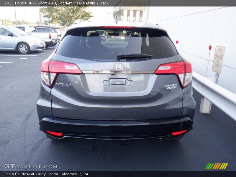 Modern Steel Metallic / Black 2021 Honda HR-V Sport AWD