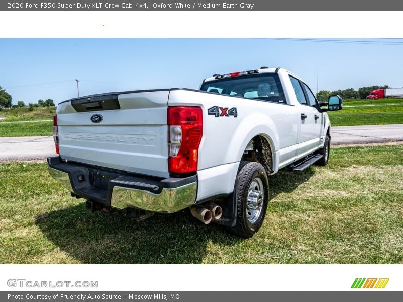 Oxford White / Medium Earth Gray 2020 Ford F350 Super Duty XLT Crew Cab 4x4