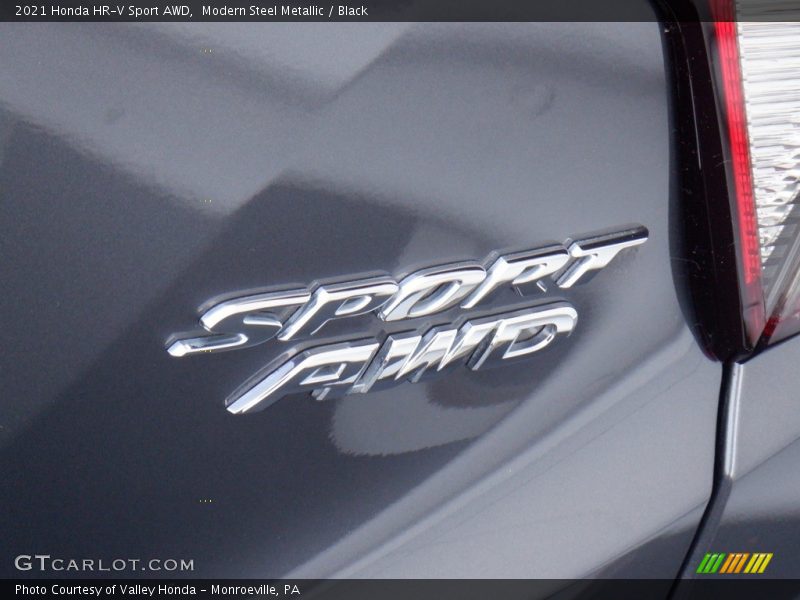 Modern Steel Metallic / Black 2021 Honda HR-V Sport AWD