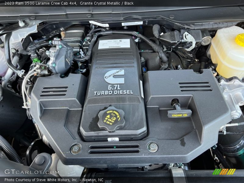 Granite Crystal Metallic / Black 2023 Ram 3500 Laramie Crew Cab 4x4