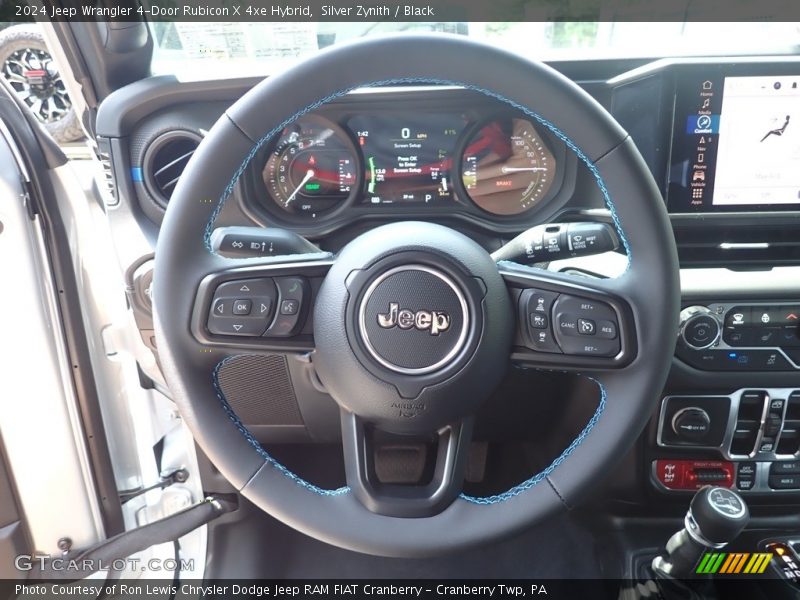 Silver Zynith / Black 2024 Jeep Wrangler 4-Door Rubicon X 4xe Hybrid