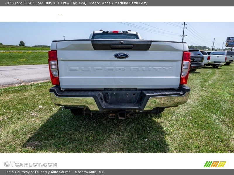 Oxford White / Medium Earth Gray 2020 Ford F350 Super Duty XLT Crew Cab 4x4