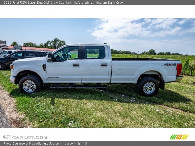 Oxford White / Medium Earth Gray 2020 Ford F350 Super Duty XLT Crew Cab 4x4
