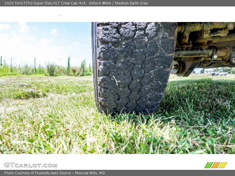 Oxford White / Medium Earth Gray 2020 Ford F350 Super Duty XLT Crew Cab 4x4