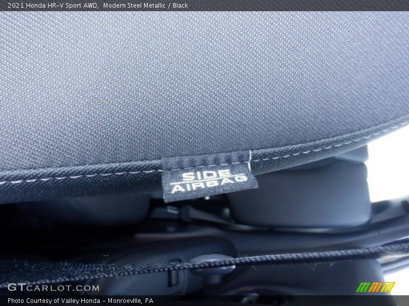 Modern Steel Metallic / Black 2021 Honda HR-V Sport AWD