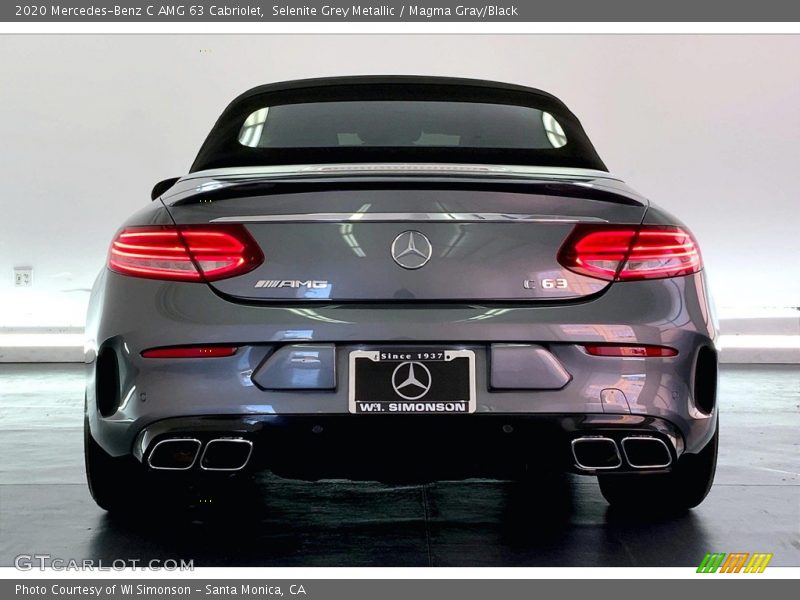 Exhaust of 2020 C AMG 63 Cabriolet