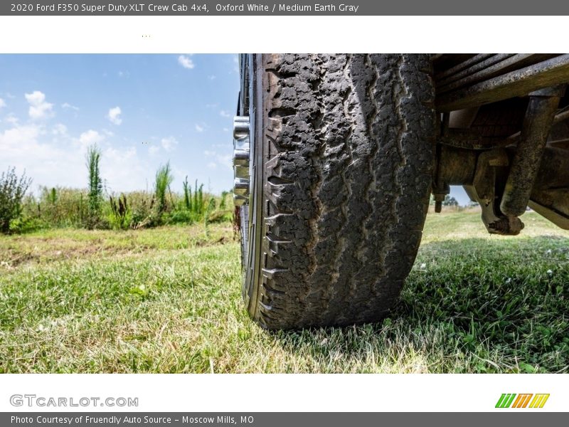 Oxford White / Medium Earth Gray 2020 Ford F350 Super Duty XLT Crew Cab 4x4
