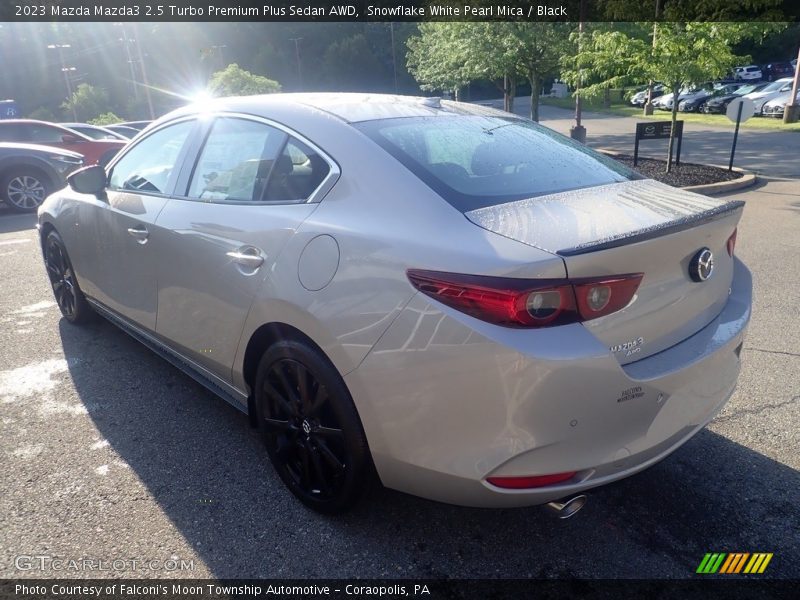 Snowflake White Pearl Mica / Black 2023 Mazda Mazda3 2.5 Turbo Premium Plus Sedan AWD