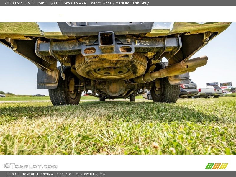 Oxford White / Medium Earth Gray 2020 Ford F350 Super Duty XLT Crew Cab 4x4