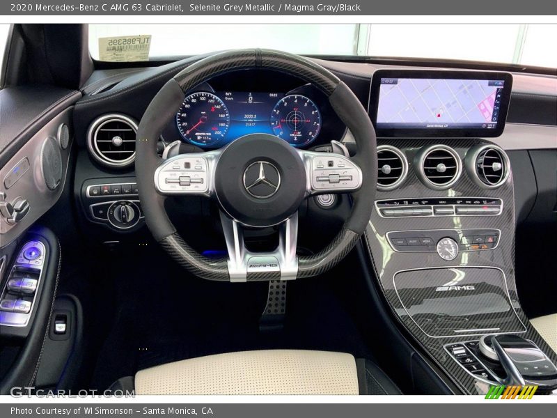 Dashboard of 2020 C AMG 63 Cabriolet