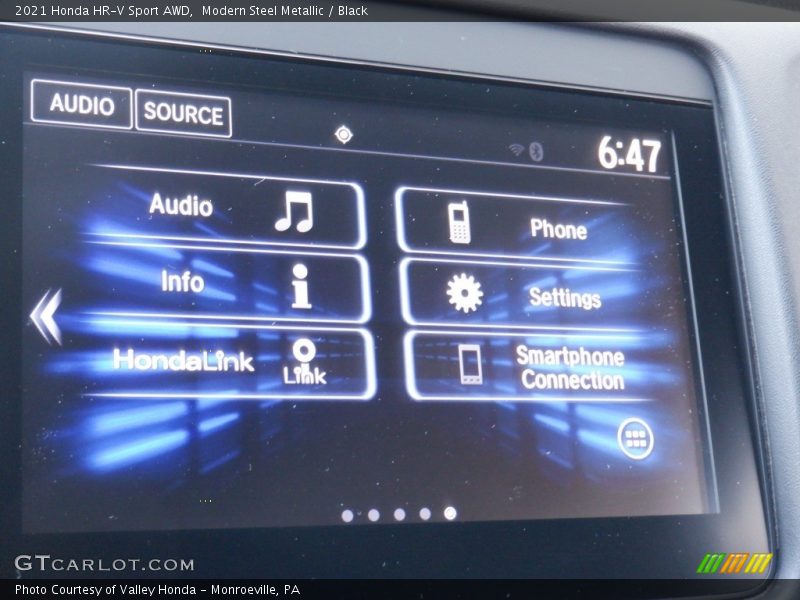 Modern Steel Metallic / Black 2021 Honda HR-V Sport AWD