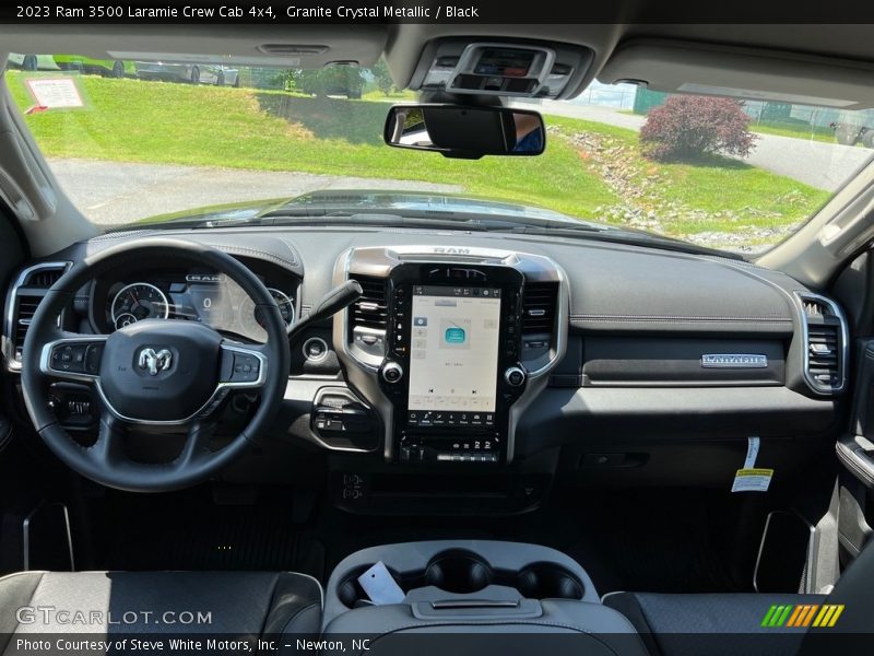 Granite Crystal Metallic / Black 2023 Ram 3500 Laramie Crew Cab 4x4