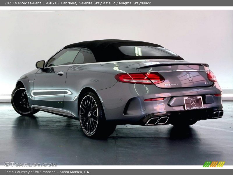 Selenite Grey Metallic / Magma Gray/Black 2020 Mercedes-Benz C AMG 63 Cabriolet