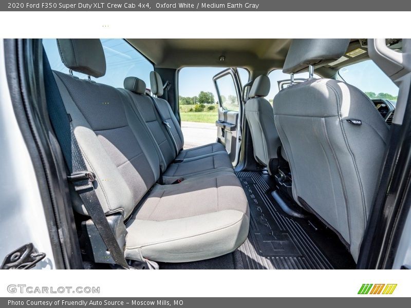 Oxford White / Medium Earth Gray 2020 Ford F350 Super Duty XLT Crew Cab 4x4
