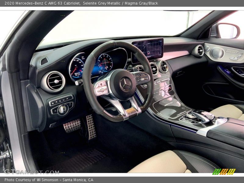 Selenite Grey Metallic / Magma Gray/Black 2020 Mercedes-Benz C AMG 63 Cabriolet