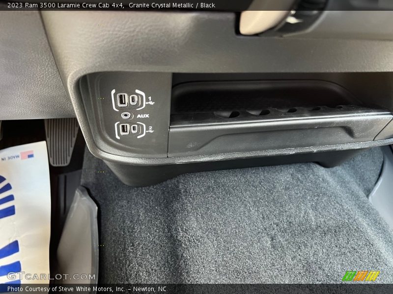 Granite Crystal Metallic / Black 2023 Ram 3500 Laramie Crew Cab 4x4