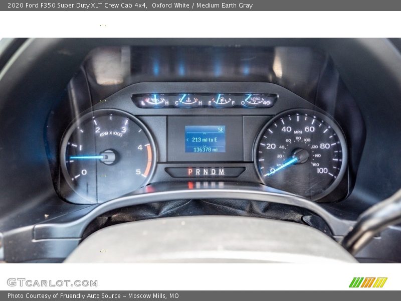 Oxford White / Medium Earth Gray 2020 Ford F350 Super Duty XLT Crew Cab 4x4