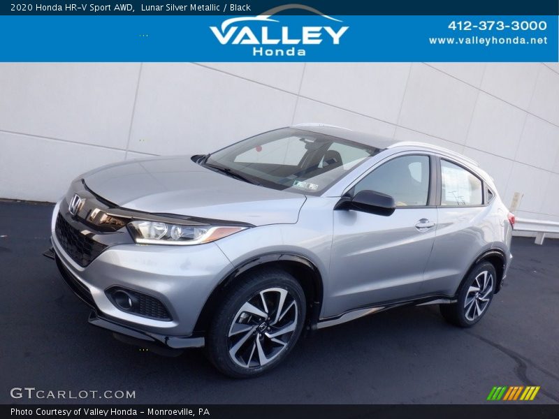 Lunar Silver Metallic / Black 2020 Honda HR-V Sport AWD