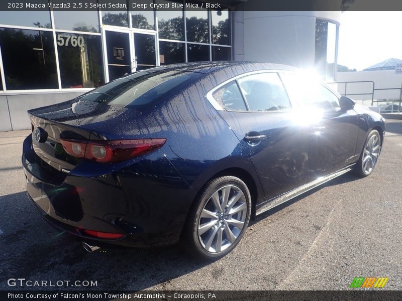 Deep Crystal Blue Mica / Black 2023 Mazda Mazda3 2.5 S Select Sedan