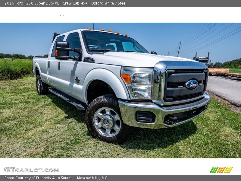 Oxford White / Steel 2016 Ford F350 Super Duty XLT Crew Cab 4x4