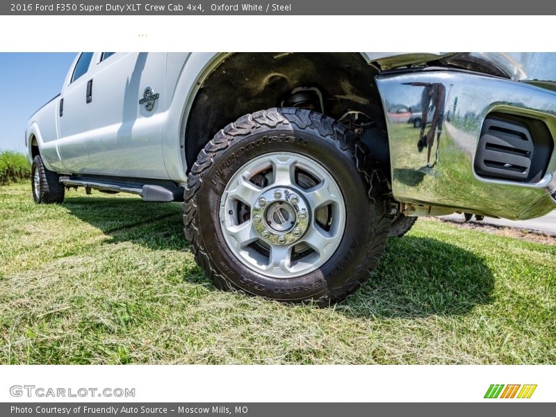 Oxford White / Steel 2016 Ford F350 Super Duty XLT Crew Cab 4x4