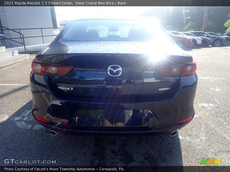 Deep Crystal Blue Mica / Black 2023 Mazda Mazda3 2.5 S Select Sedan
