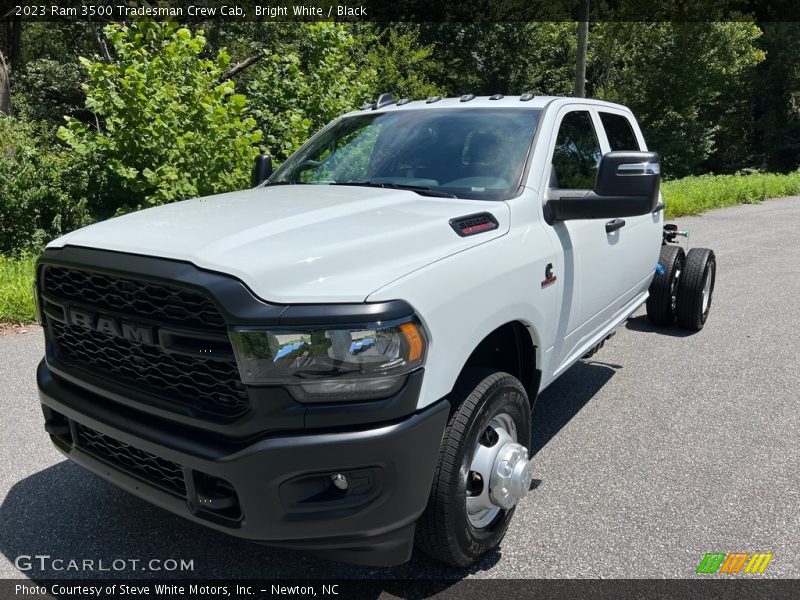 Bright White / Black 2023 Ram 3500 Tradesman Crew Cab