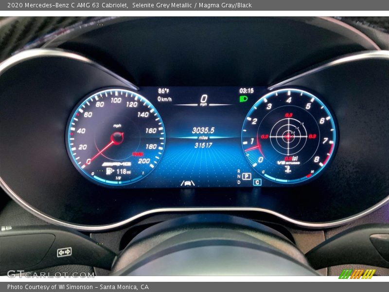  2020 C AMG 63 Cabriolet AMG 63 Cabriolet Gauges