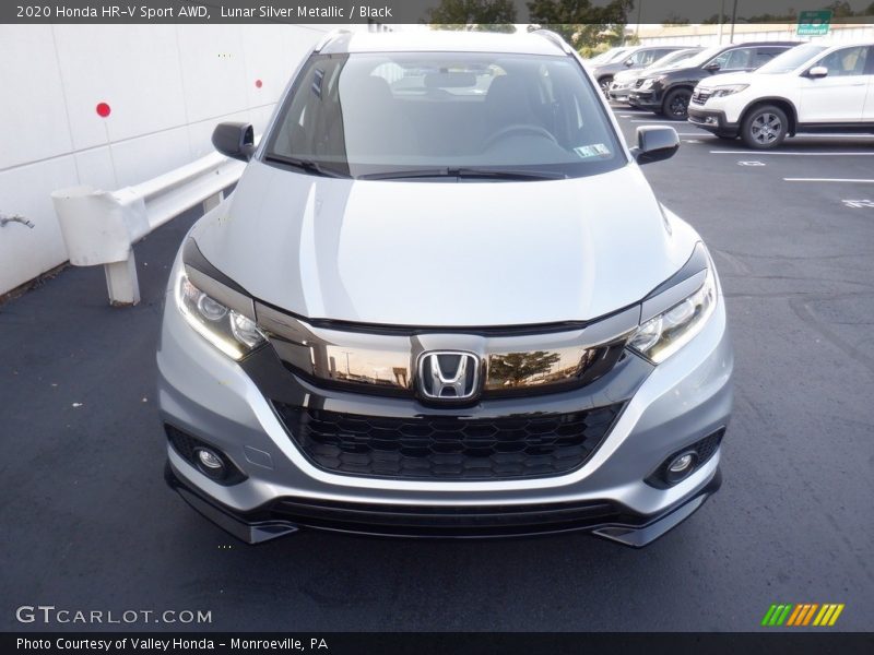 Lunar Silver Metallic / Black 2020 Honda HR-V Sport AWD