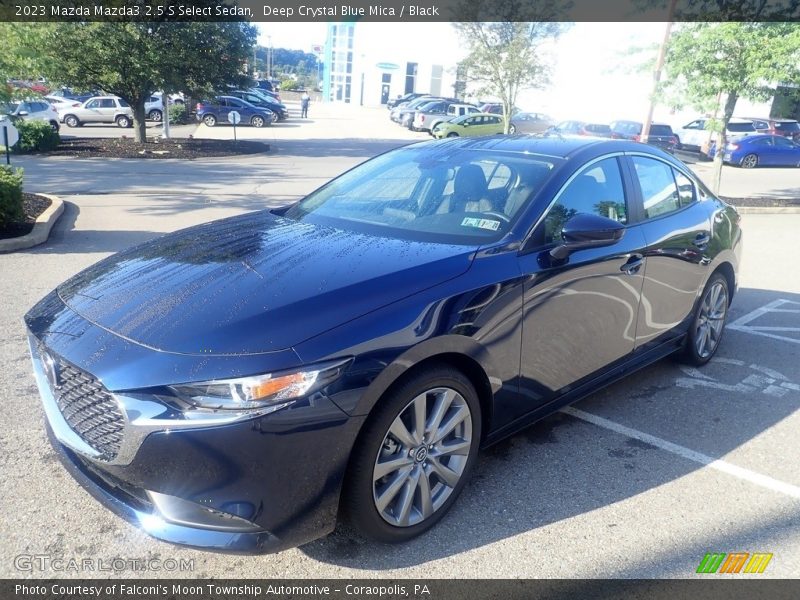 Deep Crystal Blue Mica / Black 2023 Mazda Mazda3 2.5 S Select Sedan