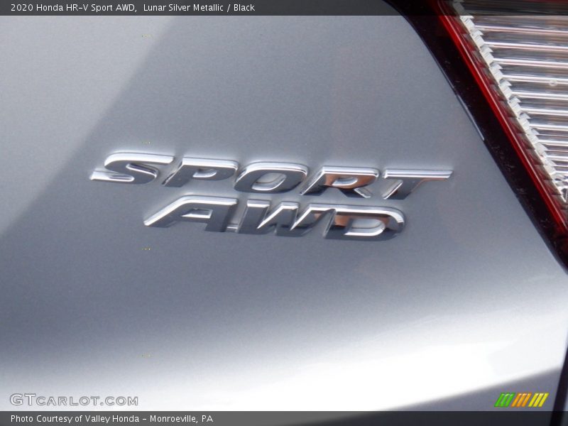 Lunar Silver Metallic / Black 2020 Honda HR-V Sport AWD