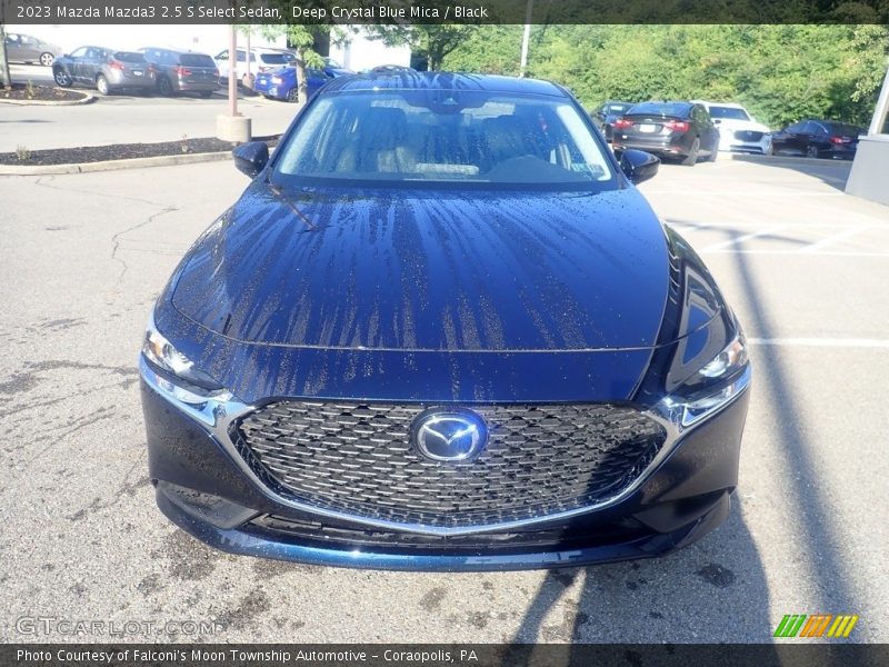 Deep Crystal Blue Mica / Black 2023 Mazda Mazda3 2.5 S Select Sedan