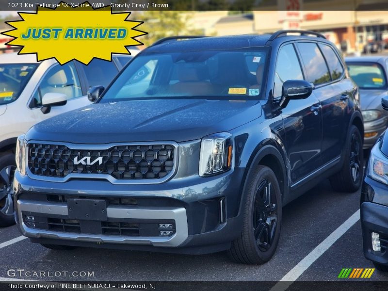 Gravity Gray / Brown 2023 Kia Telluride SX X-Line AWD