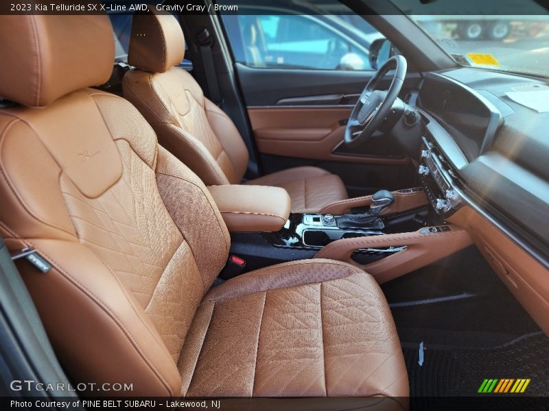  2023 Telluride SX X-Line AWD Brown Interior