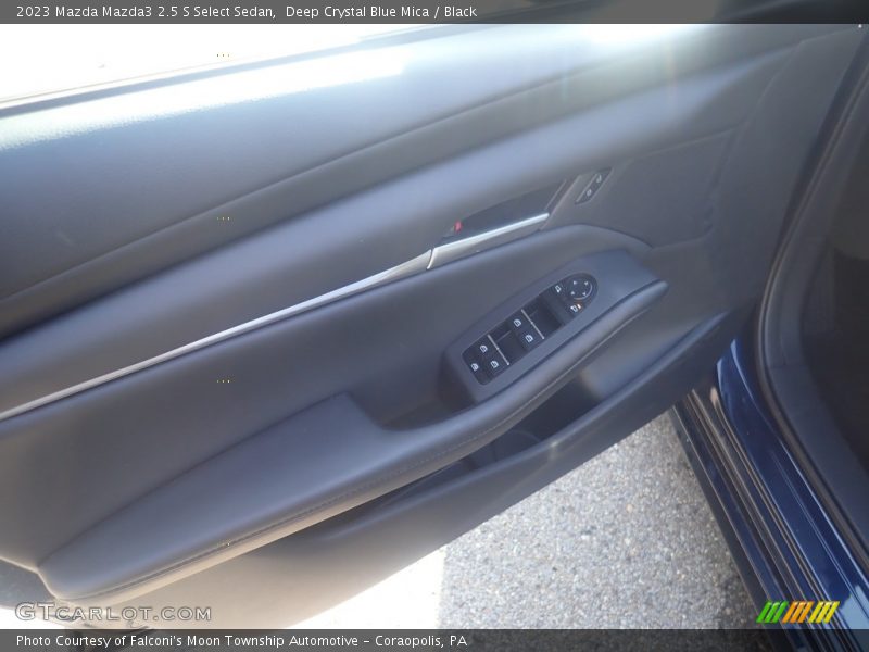 Deep Crystal Blue Mica / Black 2023 Mazda Mazda3 2.5 S Select Sedan