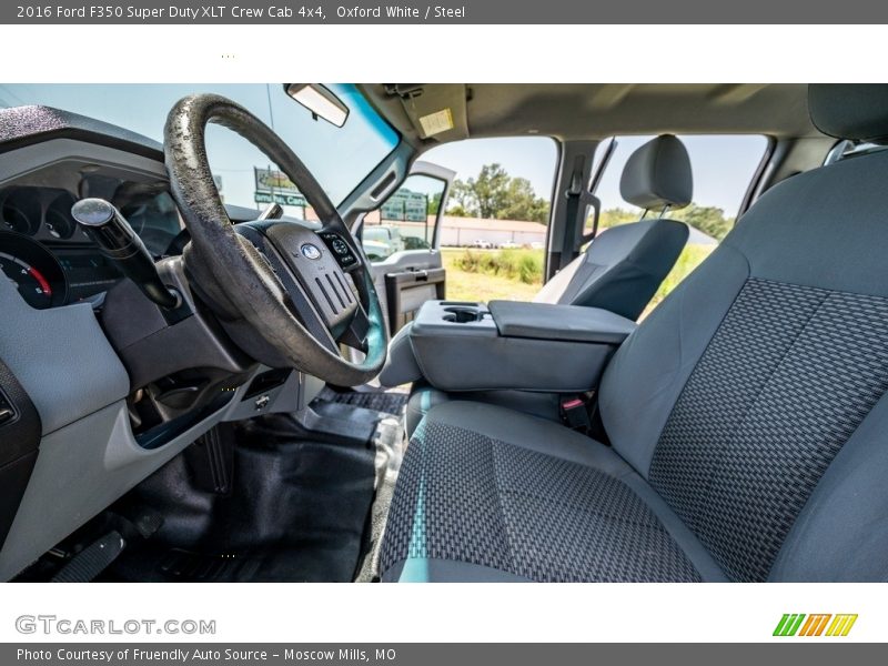 Oxford White / Steel 2016 Ford F350 Super Duty XLT Crew Cab 4x4