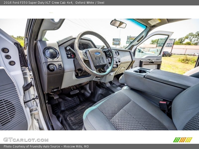 Oxford White / Steel 2016 Ford F350 Super Duty XLT Crew Cab 4x4